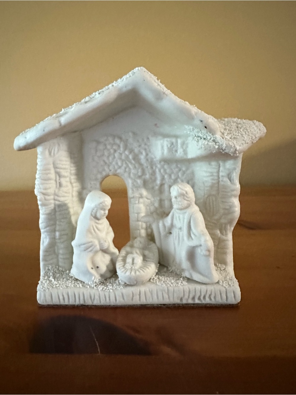 White Nativity Scene Figurine Holiday Decoration
